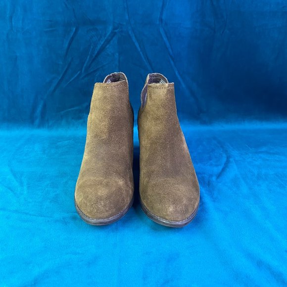 Steve Madden Adelphie Suede Boots Green - Picture 3 of 10